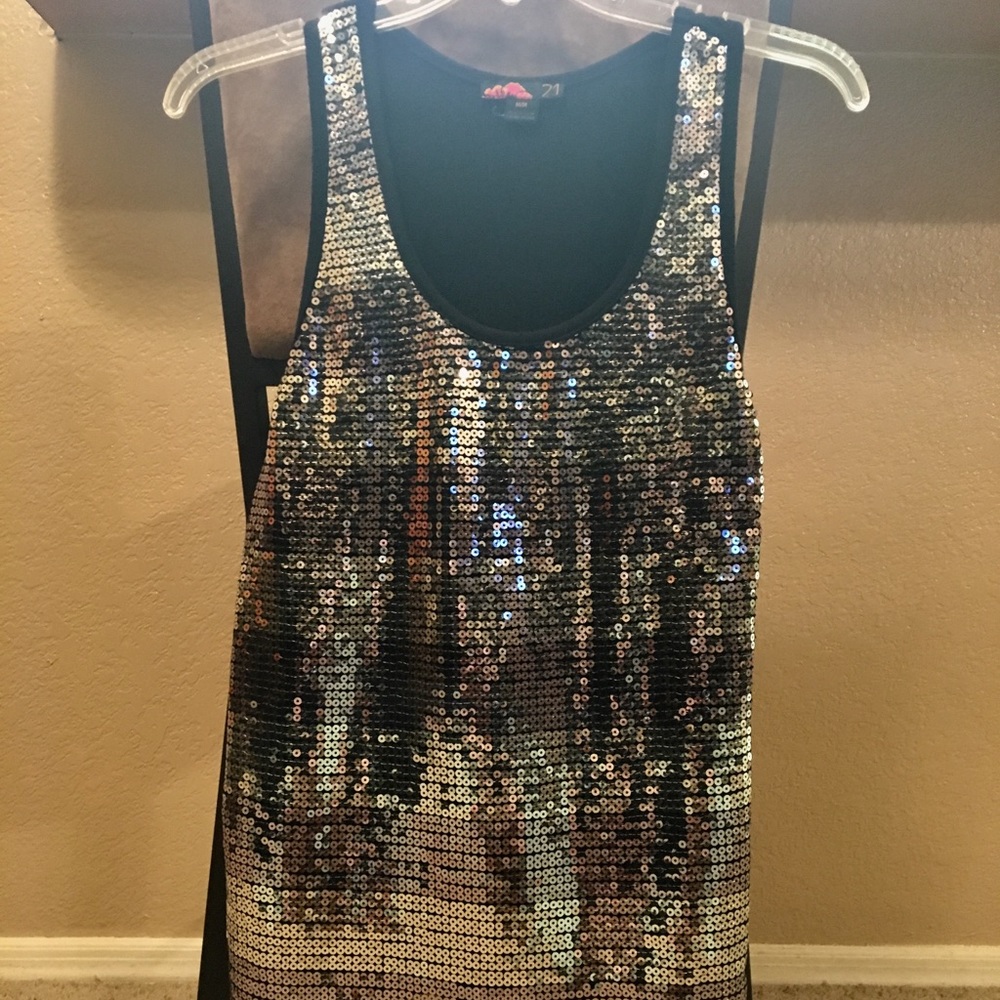 Forever 21 Women’s Sequined Tank Top